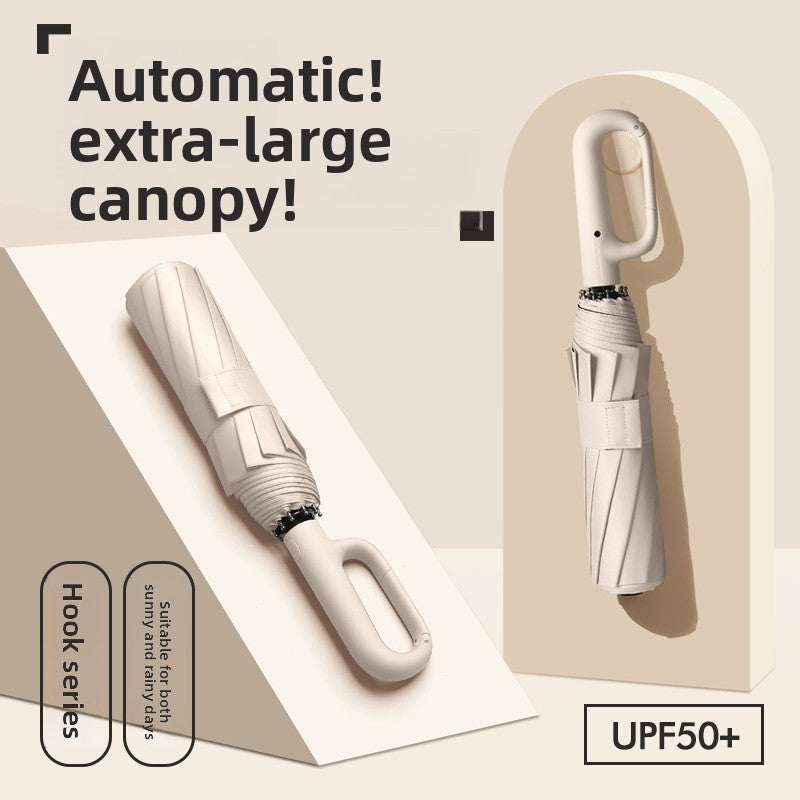Automatic Folding Umbrella for Sun and Rain Protection
