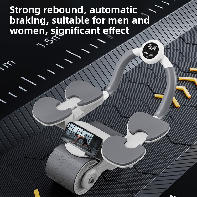 Automatic Rebound Abdominal Wheel with Elbow Support for Home Fitness