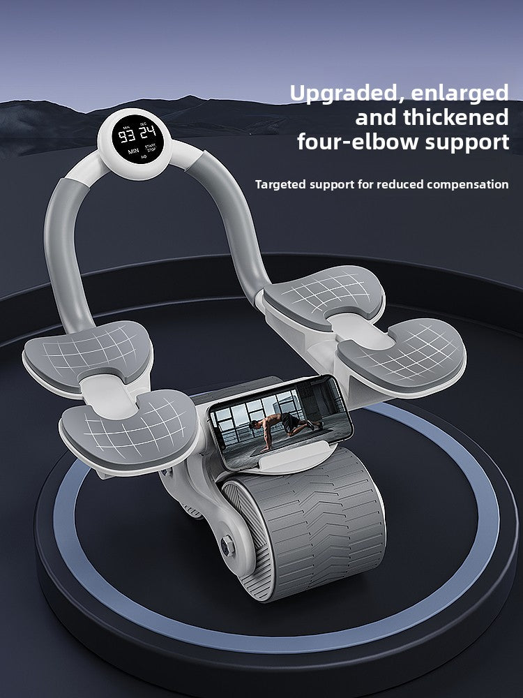 Automatic Rebound Abdominal Wheel with Elbow Support for Home Fitness