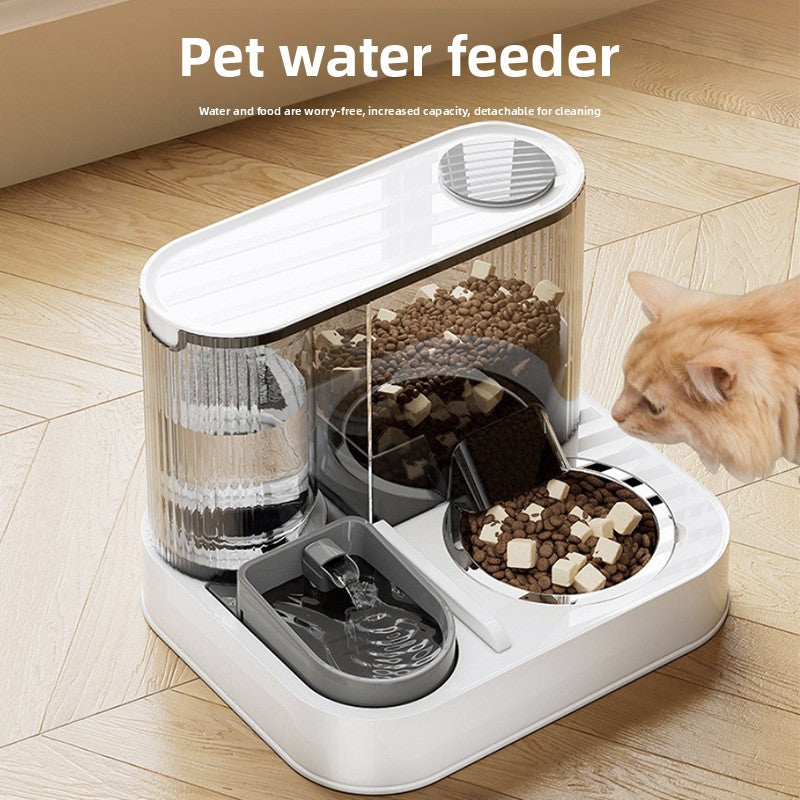 Automatic Pet Feeder and Water Dispenser Combo