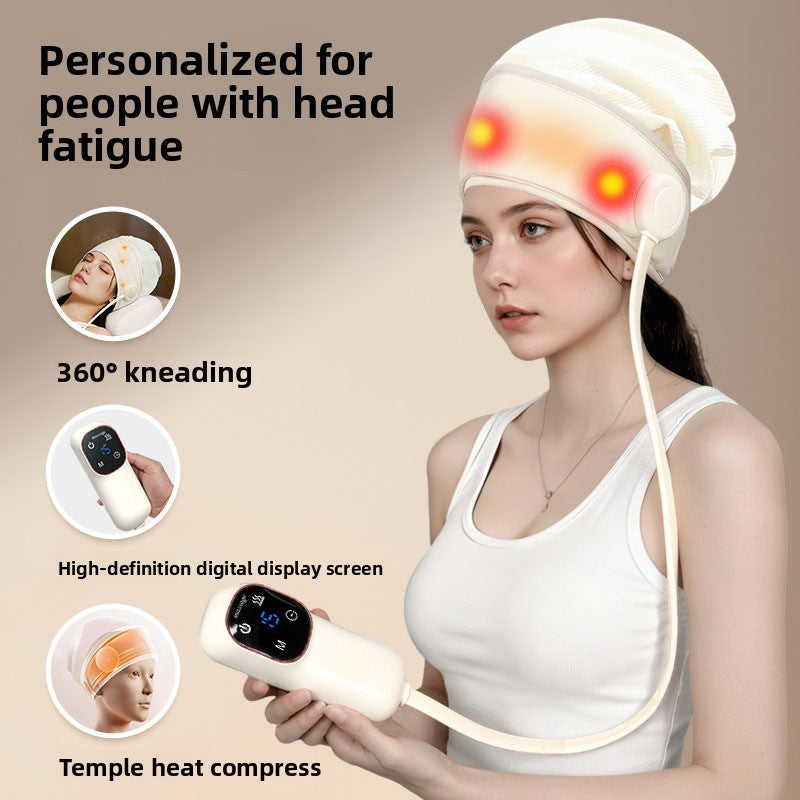 Automatic Airbag Head Massager with Heat Therapy